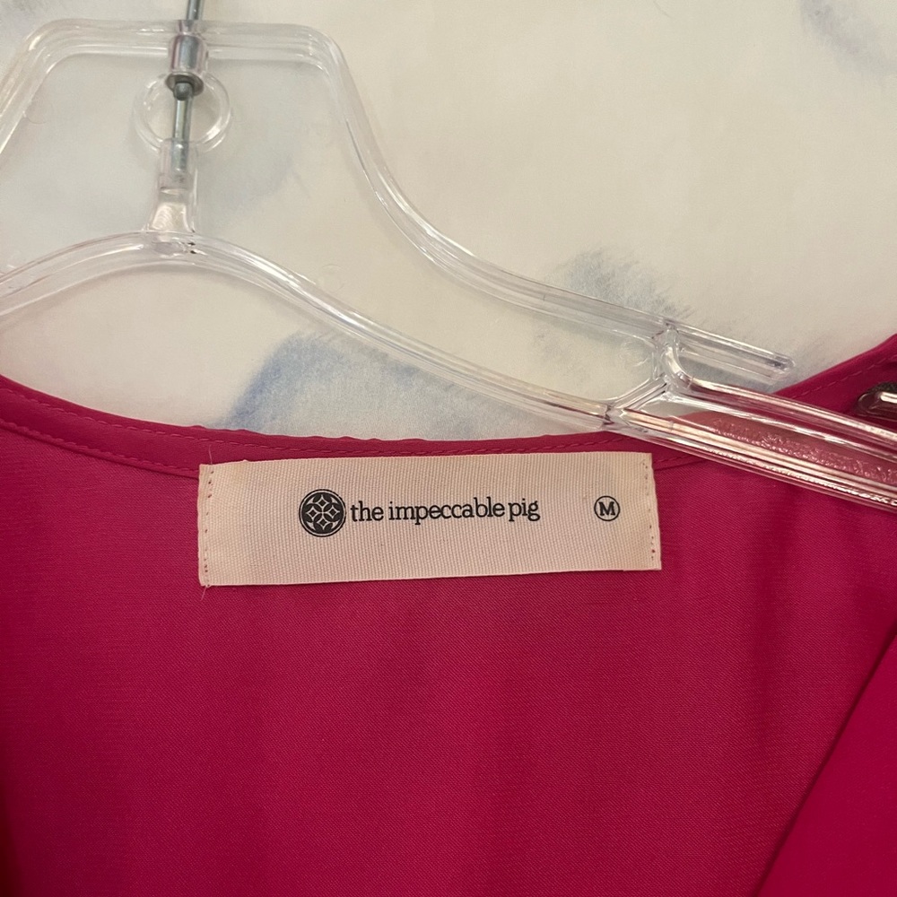 Impeccable Pig Pink Ruffle Top - Picture 3 of 5
